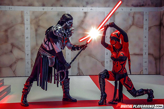 DigitalPlayground: Kleio Valentien, Star Wars: One Sith-XXX Parody